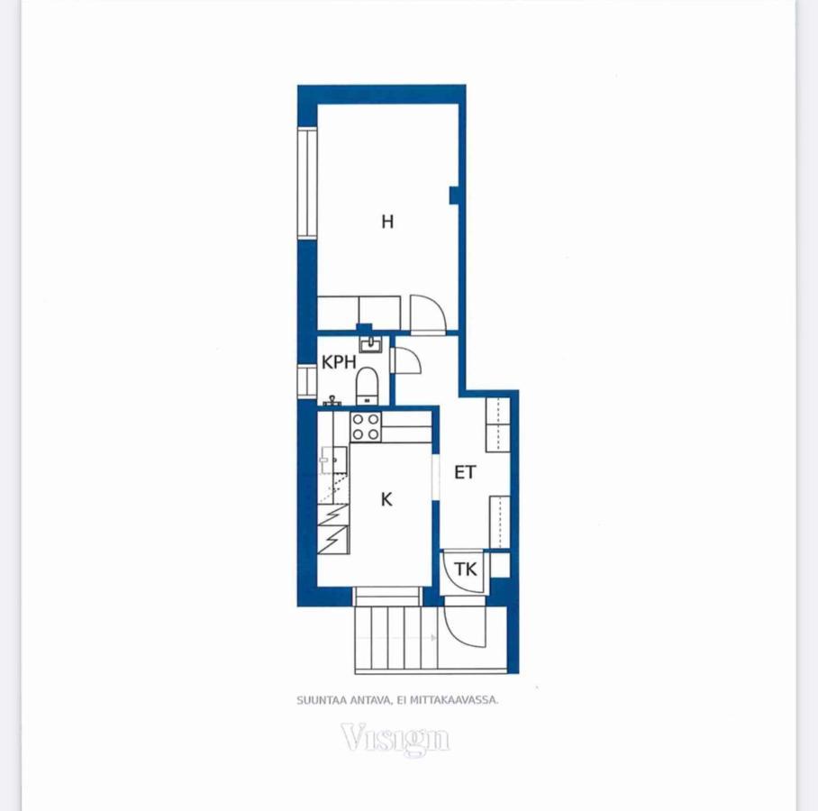 Yksioe 1 Km Jokirannasta Foeriltae/ 2 Km Torilta Apartment Turku Bagian luar foto